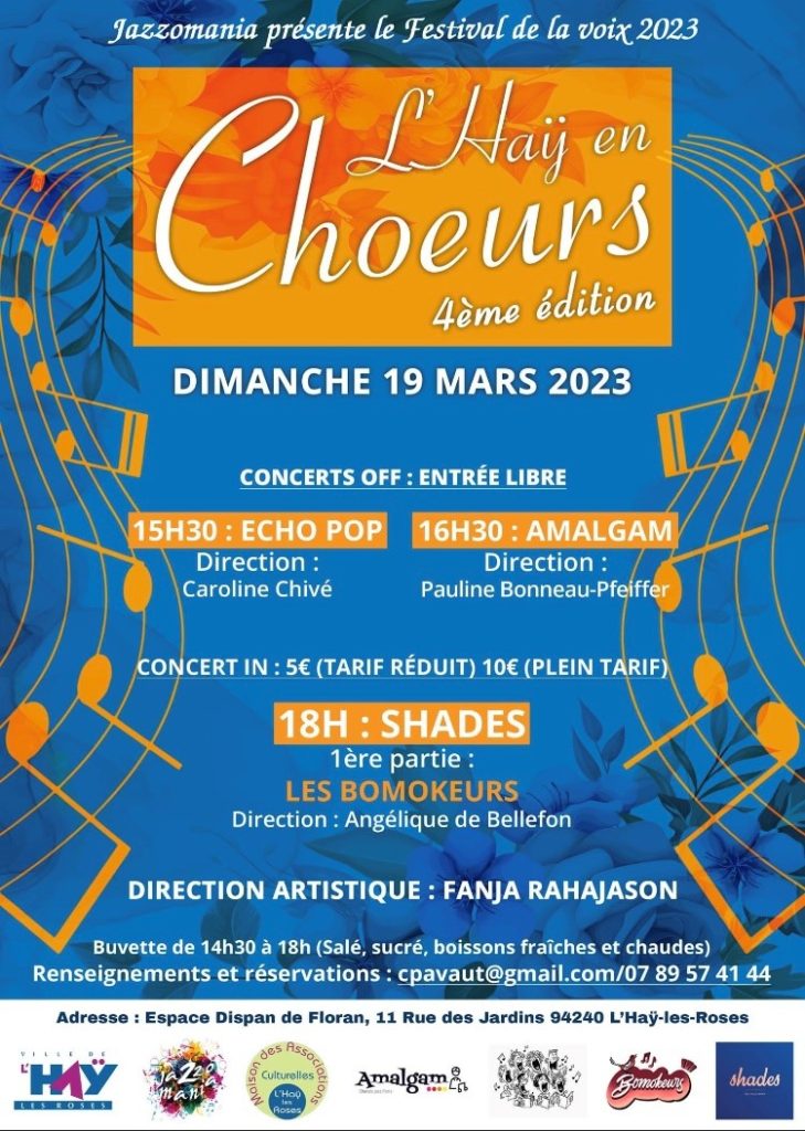 Affiche du festival de la voix 2023 à L'Haÿ